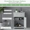 2-Door Freestanding Bathroom Cabinet with Drawer and Adjustable Shelf